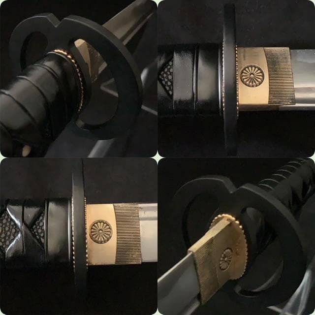 【特殊鋼材 模造刀】居合刀 牛革柄巻 二本目釘 二尺三寸四分 抜身重1,043g 【特殊鋼材 模造刀】居合刀 牛革柄巻 二本目釘 二尺三寸四分 抜身重1,043g