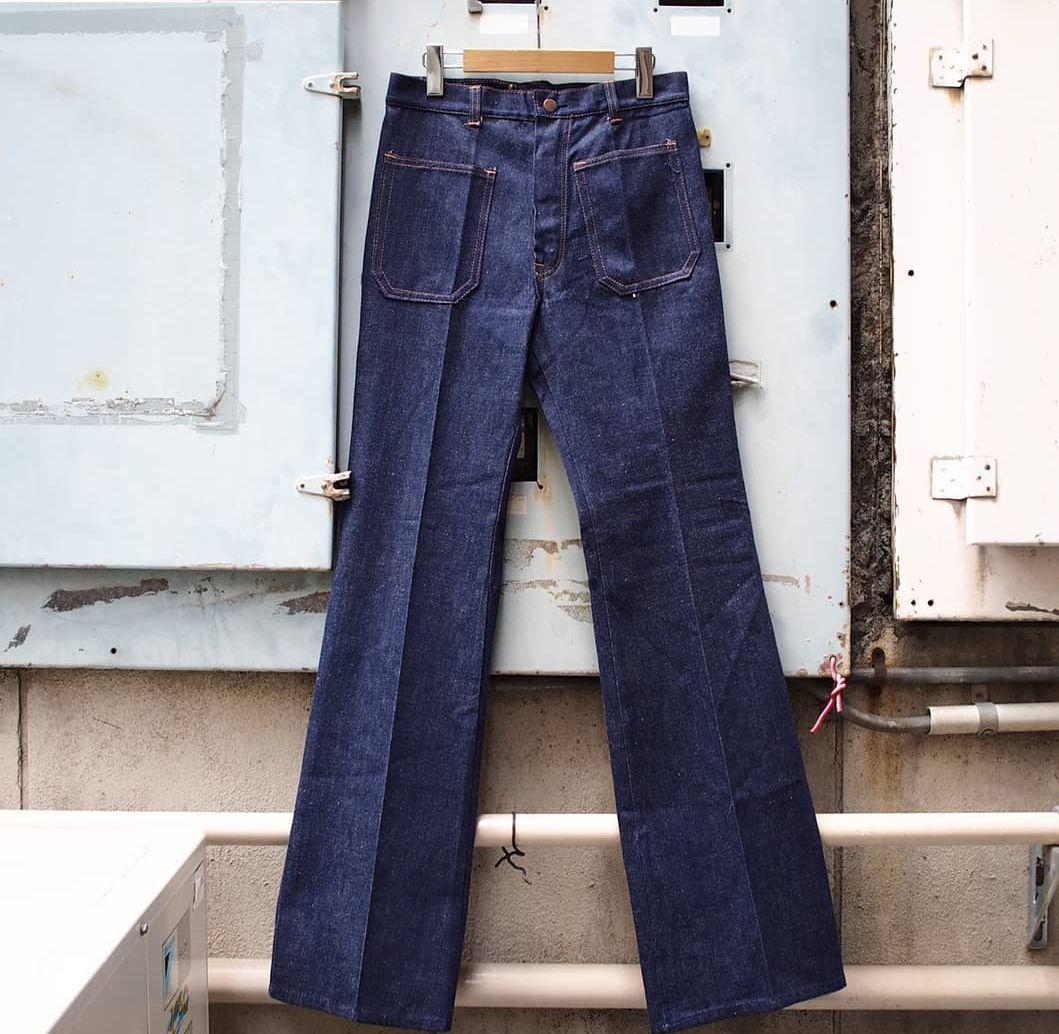 希少！ デッドストック 70s ヴィンテージ ブッシュパンツ フレア ベルボトム