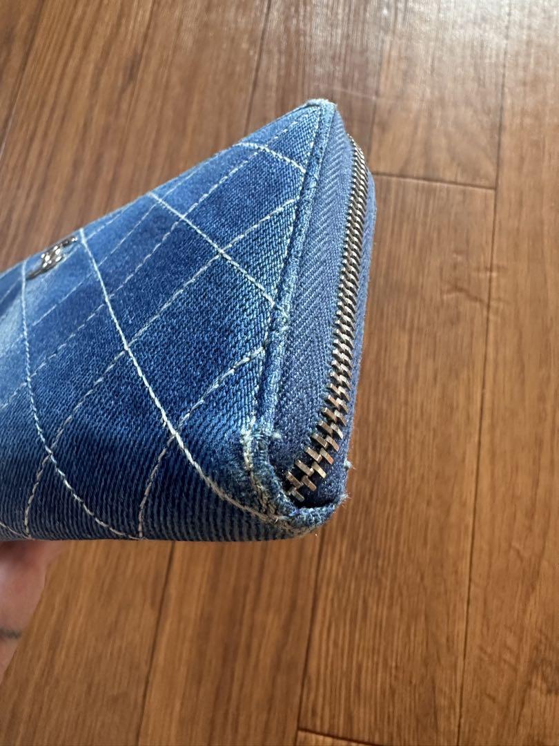CHANELデニム長財布正規品♡本物