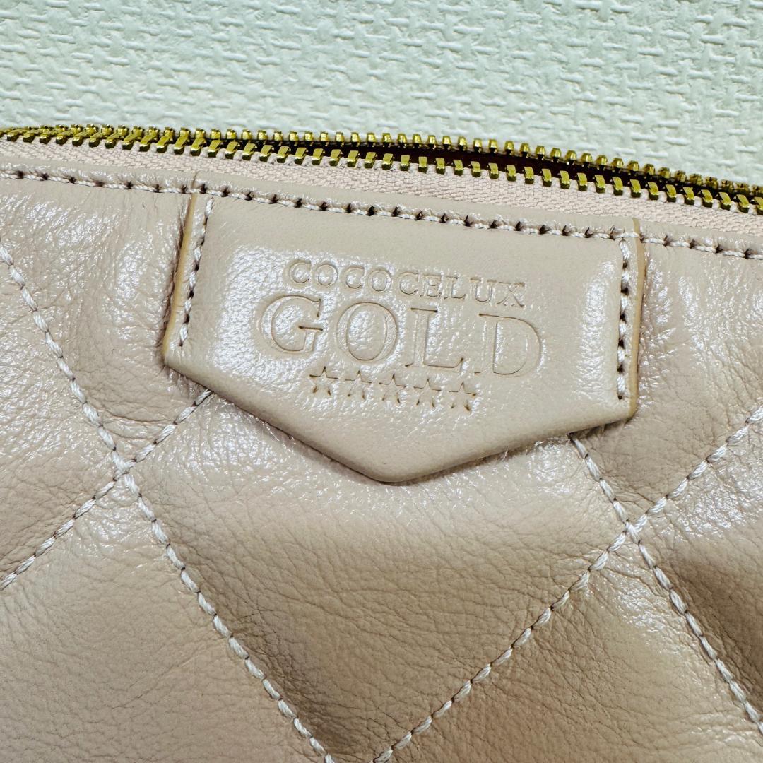 GA3417◇未使用 COCOCELUX GOLD ショルダーバッグ ピンク