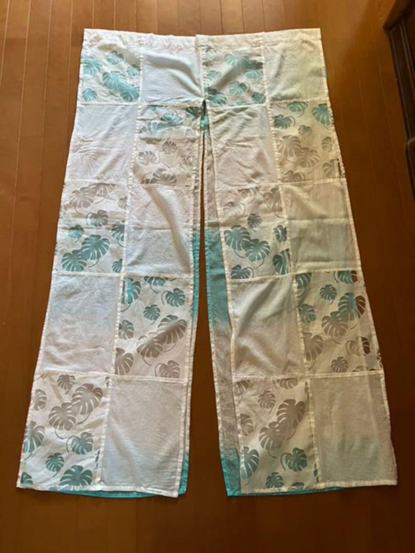 のれん 葉っぱ柄