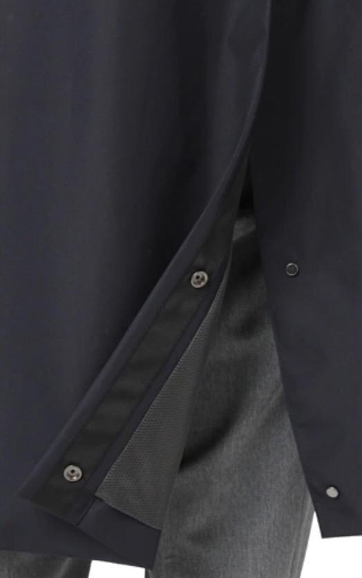 新品 DESCENTE ビジネスチェスターコート 撥水 シンサレート 紺 LL