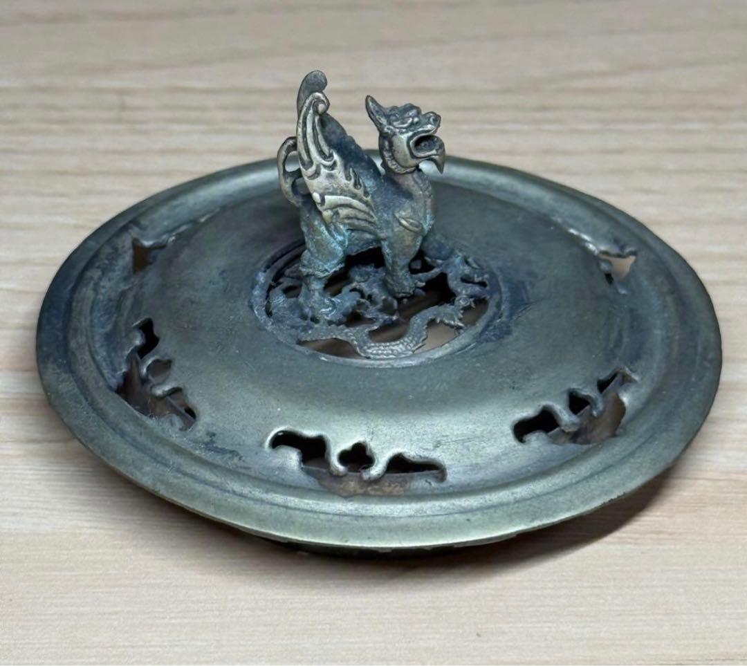 中国美術 香炉 龍文 錫製 蓋付 香道具 茶道具 唐物目立った傷や汚れなし WWW_OPDRERGINERDOGAN_COM