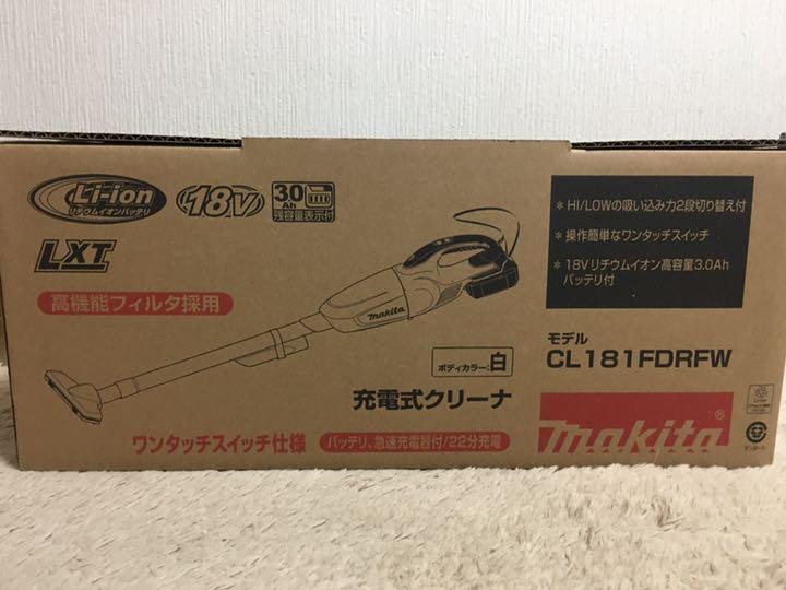 新品未使用 マキタ 充電式クリーナ CL181FDRFW www.disdukcapil