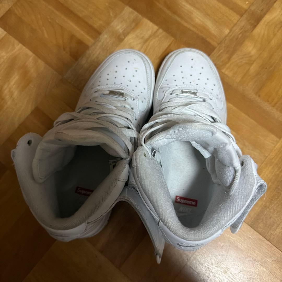 Nike Air Force 1 Supreme ホワイト ハイカット Nike Air Force 1 Supreme ホワイト ハイカット