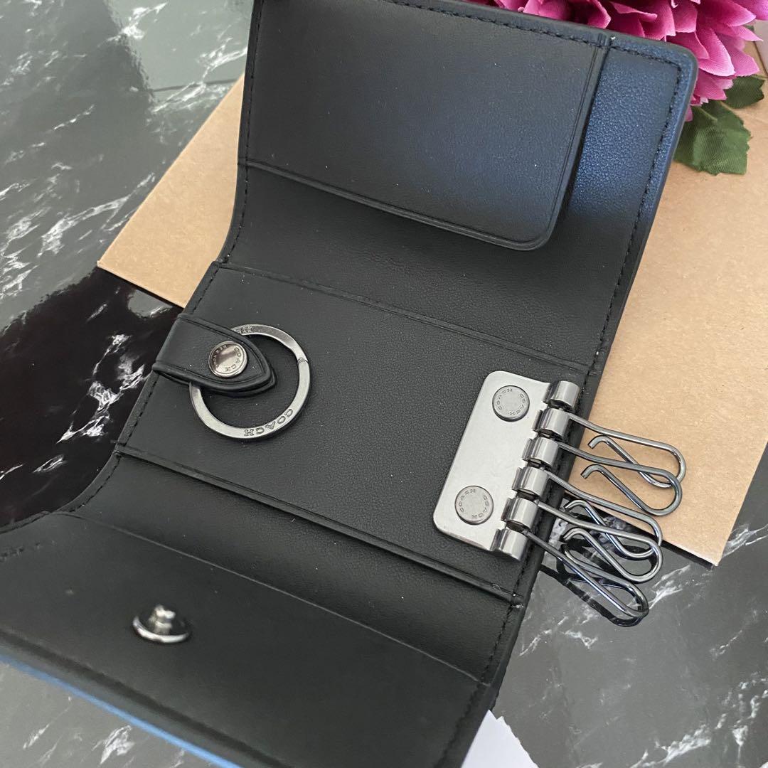 20 新品 COACH コーチ キーケース カーキ メンズ レディース