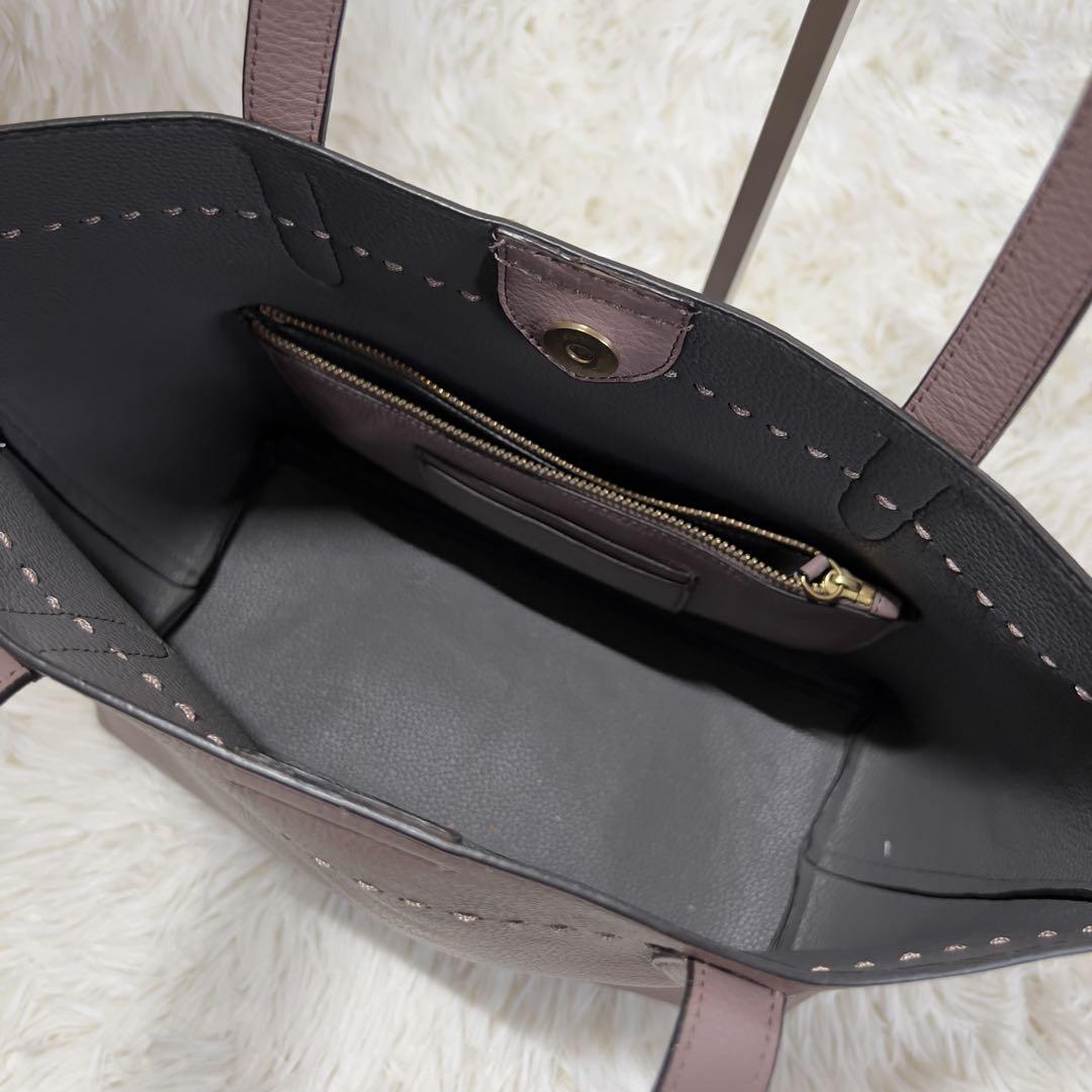 COLE HAAN コールハーン トートバッグ レザー A4タッセル 編み込み