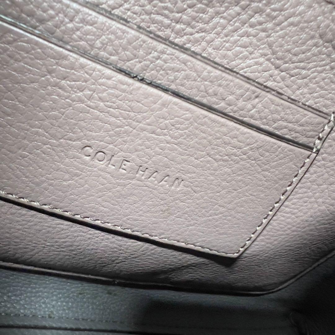 COLE HAAN コールハーン トートバッグ レザー A4タッセル 編み込み