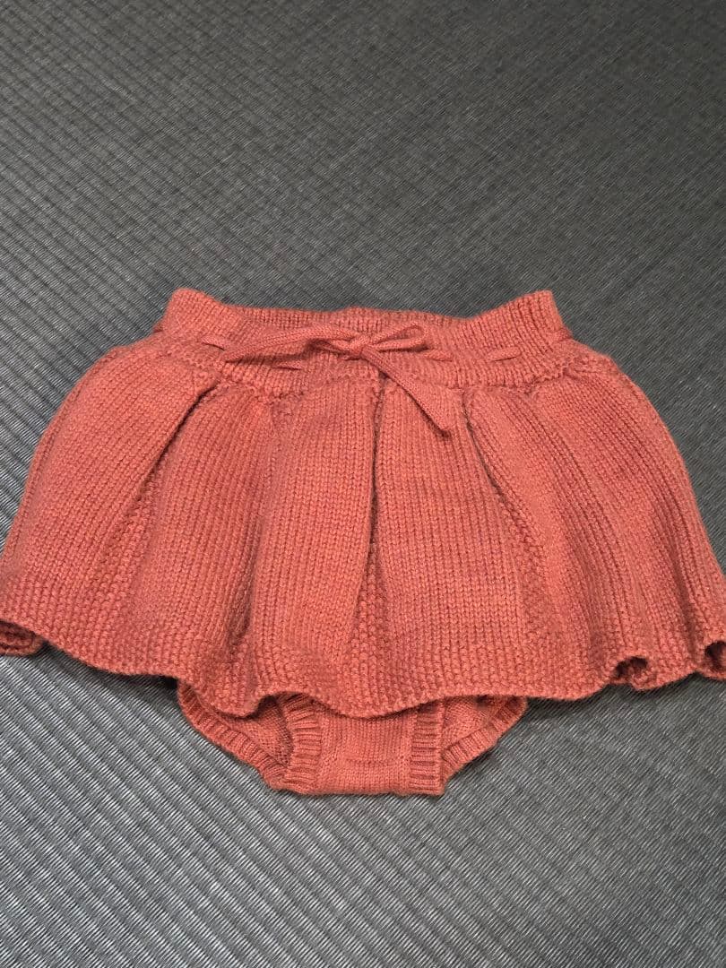 テラコッタ ニットフリルスカート ベビー用
