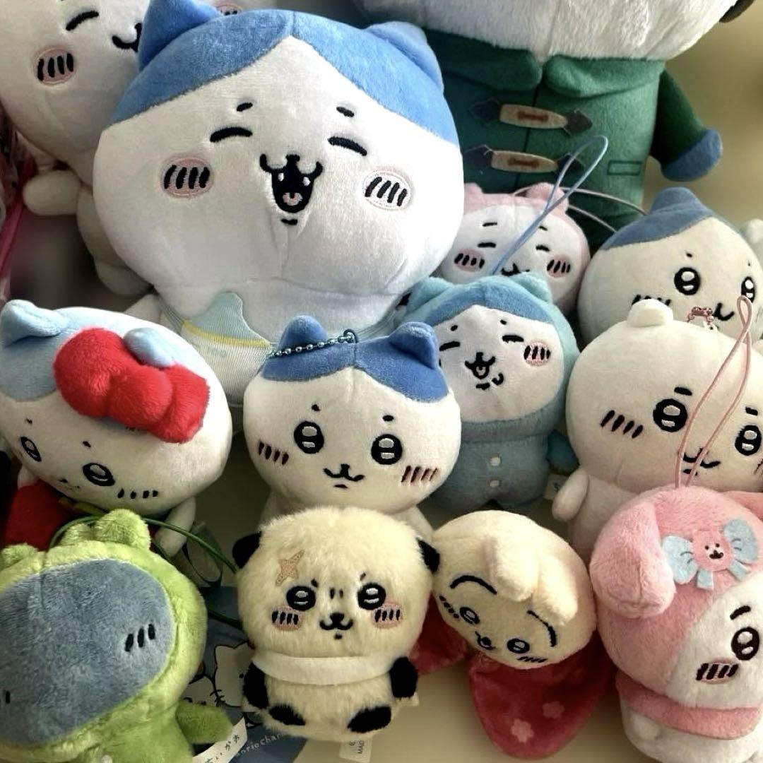 チ*キ様 ちいかわぬいぐるみ、マスコット、クッション19点 ちいかわ雑貨品まとめ