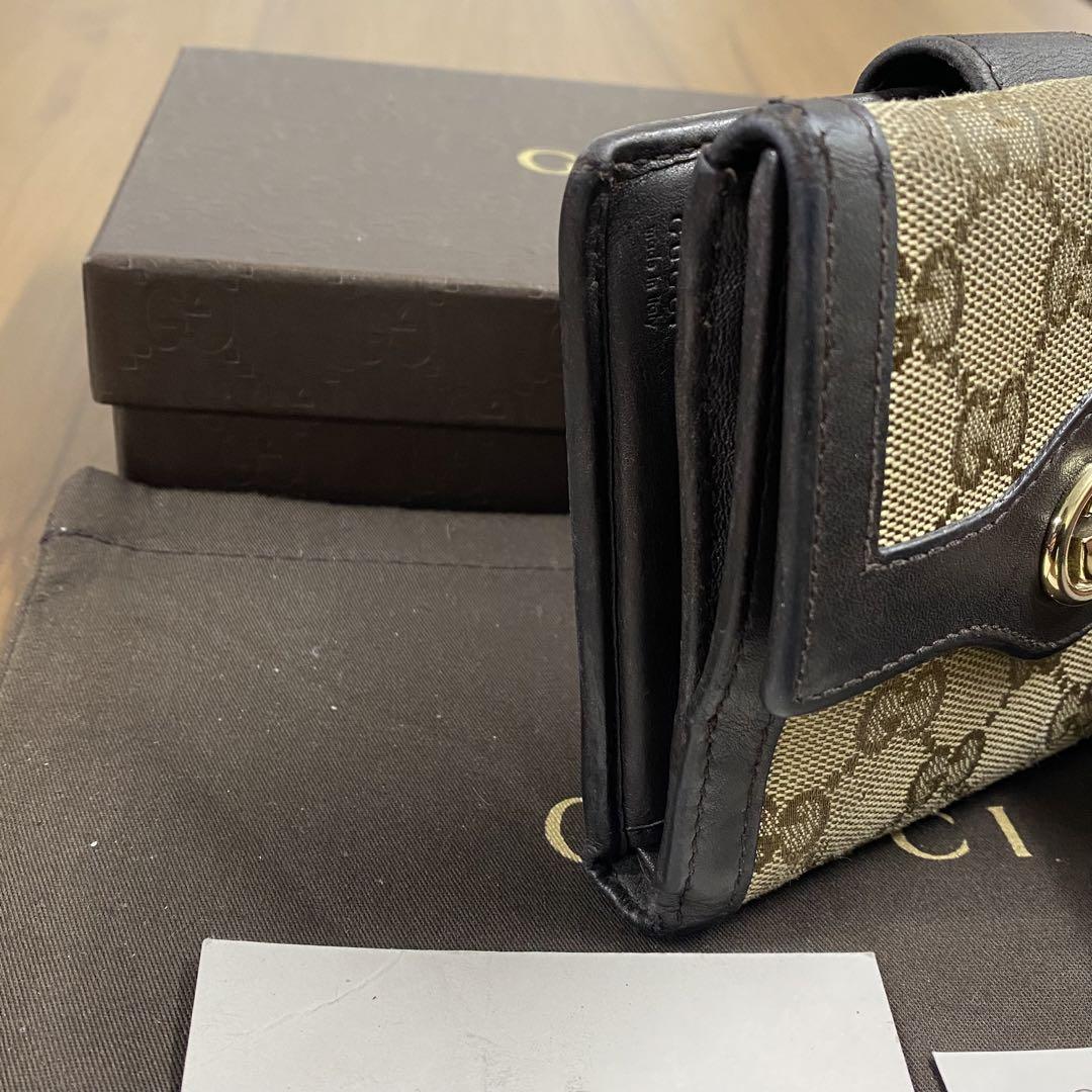 超美品‼️グッチGUCCI 財布　折り財布　GGキャンバス　コンチネンタル