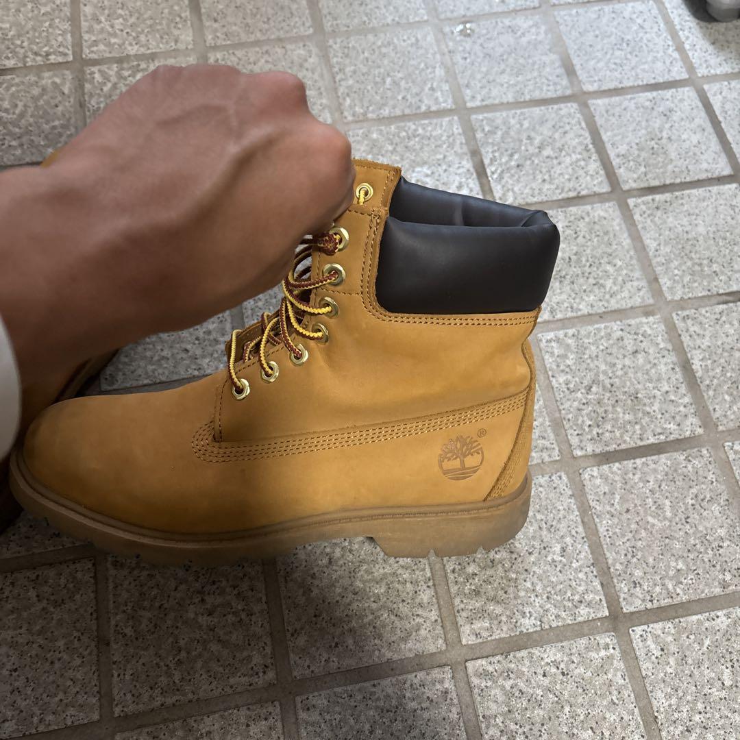 Timberland イエロースエードハイカットブーツ