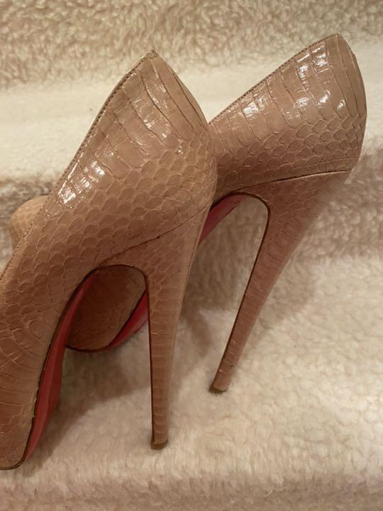 サイズ 美品 スカイハイ ハイヒール BXva0-m93988026914 Christian Louboutinパイソン れあり