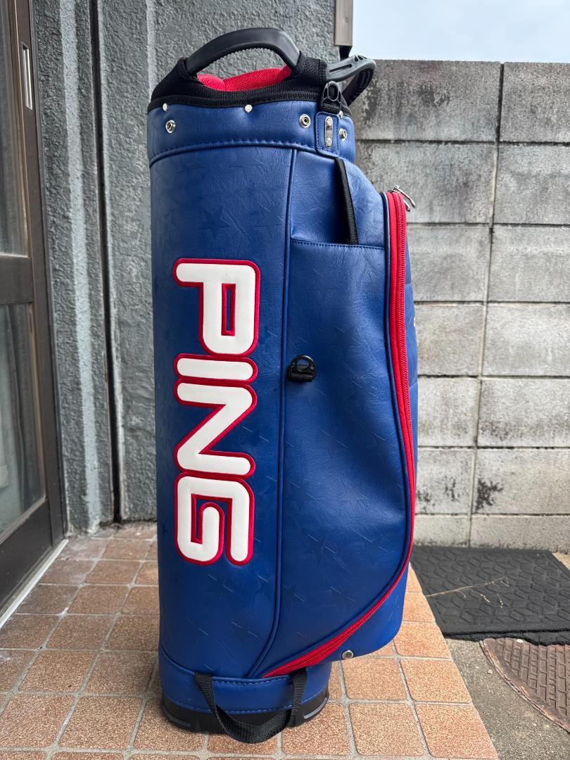 PING ONE POCKETキャディバッグ 限定色トリコロールカラー