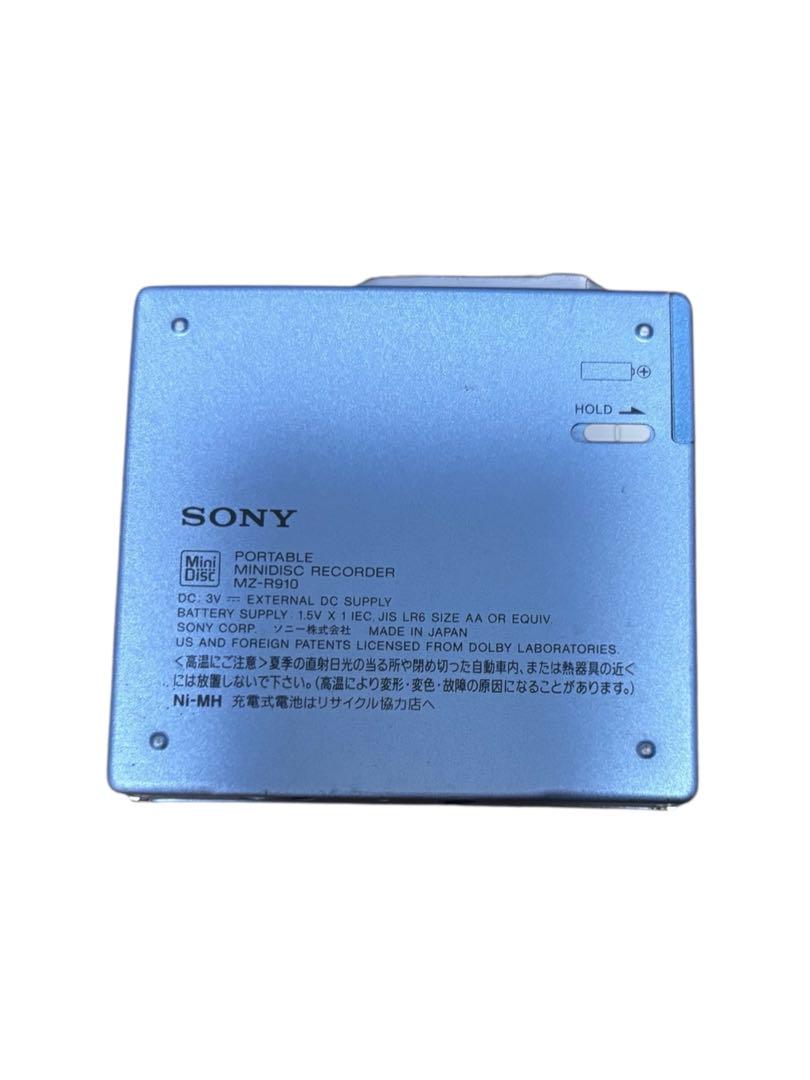 SONY MZ-R910 ブルー ポータブルMDレコーダー 稀少 入手困難