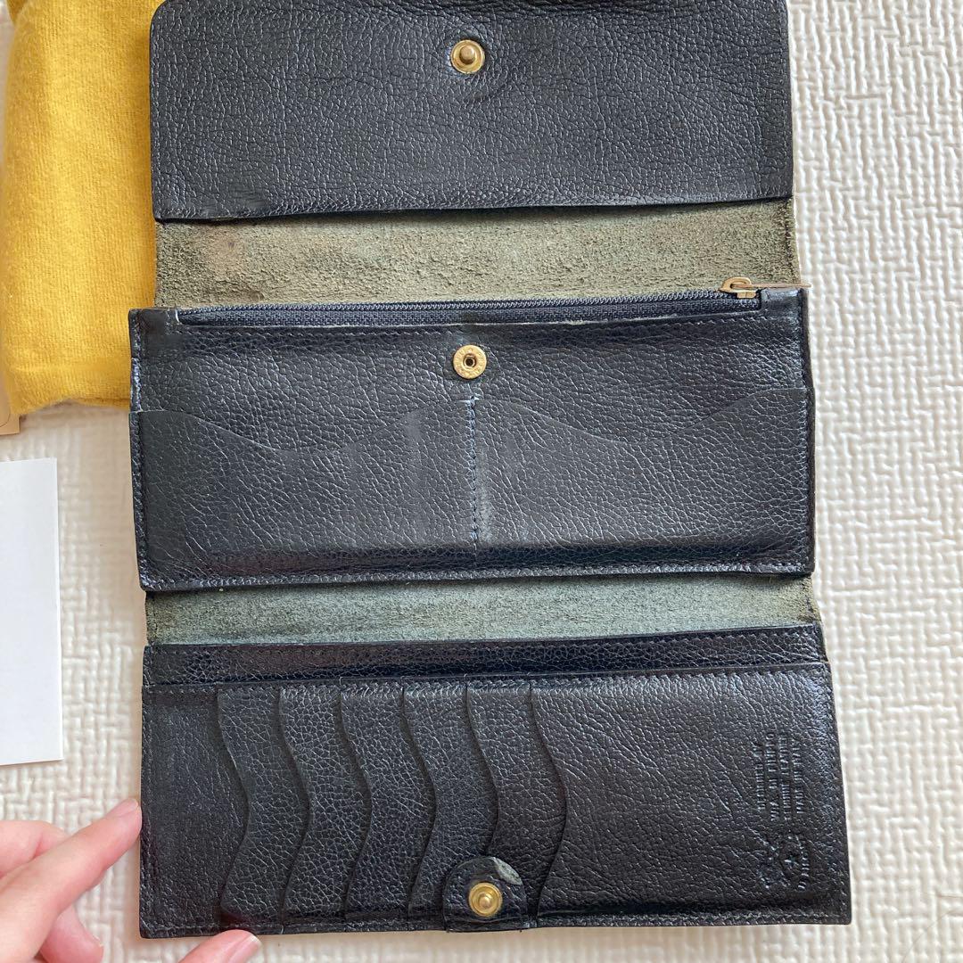 【IL BISONTE】 黒 レザー 長財布 保存袋付き IL BISONTE 長財布 黒 保存袋付き - メルカリ