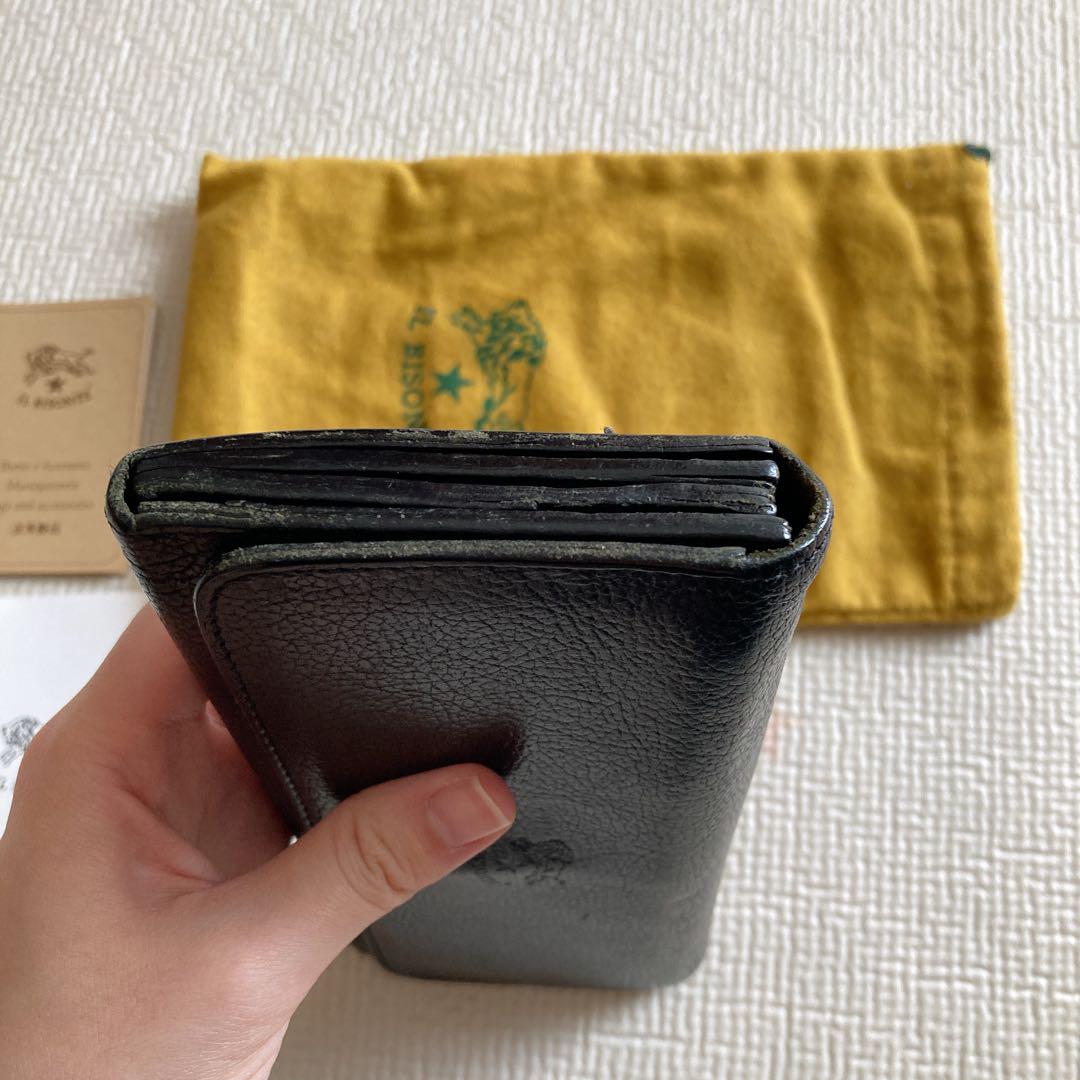 【IL BISONTE】 黒 レザー 長財布 保存袋付き IL BISONTE 長財布 黒 保存袋付き - メルカリ