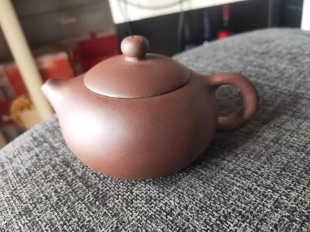 陶器製 蓋付き急須 ブラウン