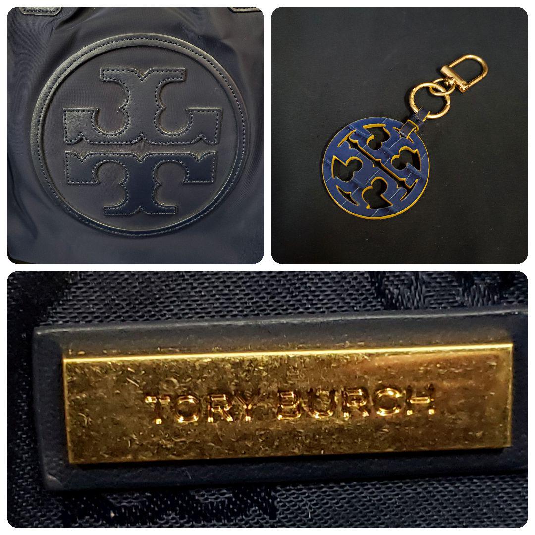トリーバーチ TORY BURCH トートバッグ エラ ナイロン ネイビー