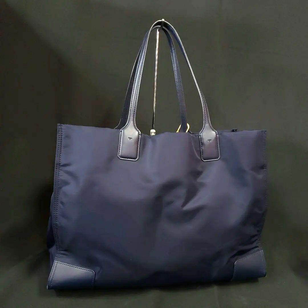 トリーバーチ TORY BURCH トートバッグ エラ ナイロン ネイビー