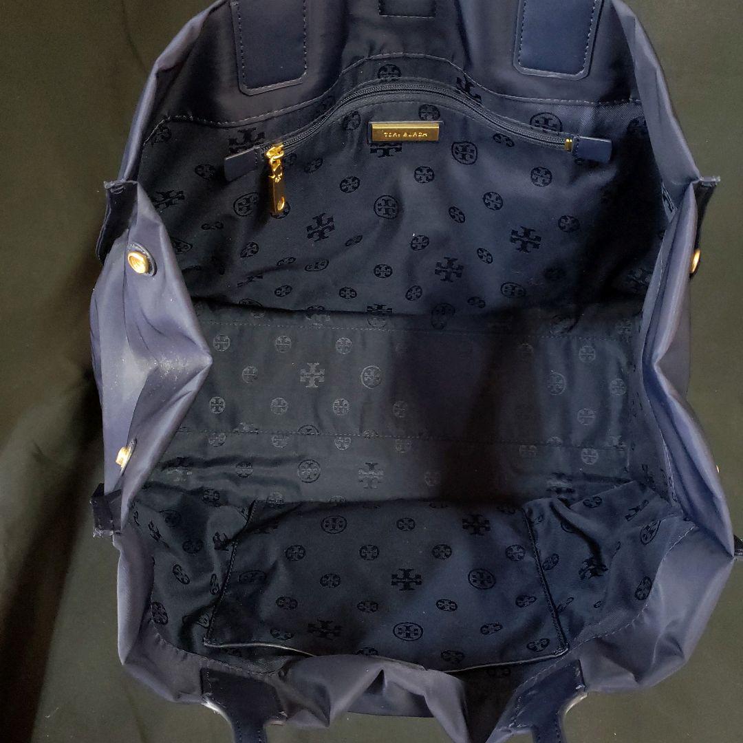 トリーバーチ TORY BURCH トートバッグ エラ ナイロン ネイビー