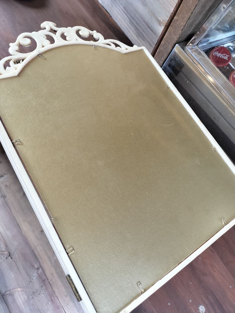 訳あり商品 アンティーク☆姫系 イタリア製三面鏡 シャビー 鏡