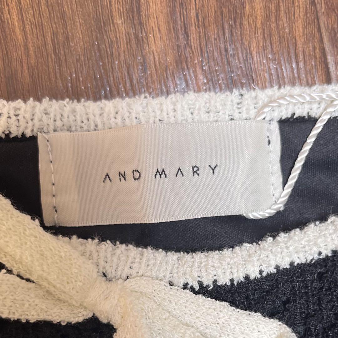 ワンピース andmary Lily crochet mini dress BLACK