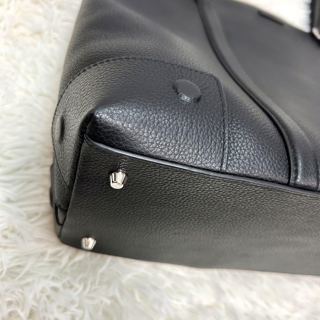 極美品　現行　FURLA フルラ　ビジネス　トートバッグ　レザー　革　ブラック