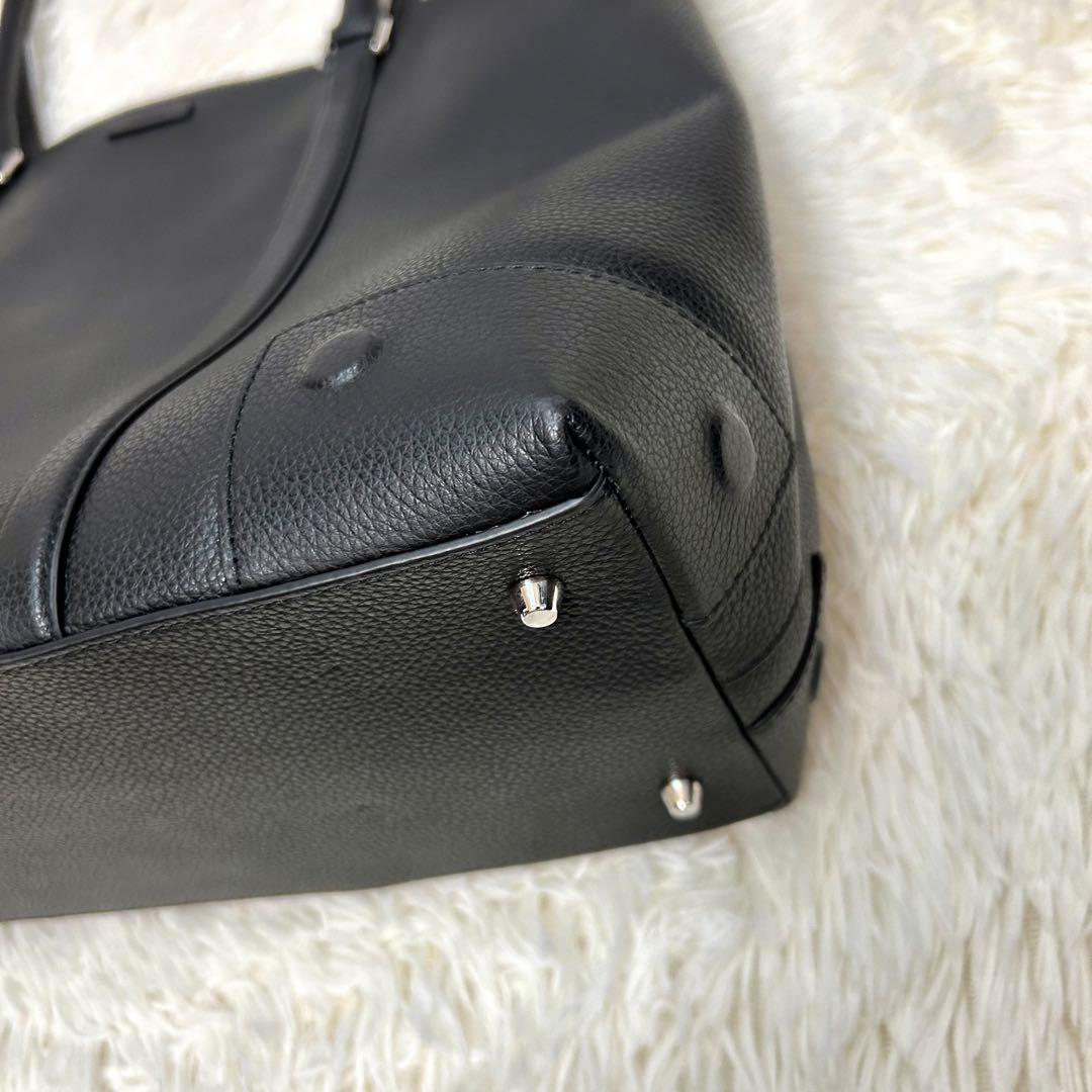 極美品　現行　FURLA フルラ　ビジネス　トートバッグ　レザー　革　ブラック