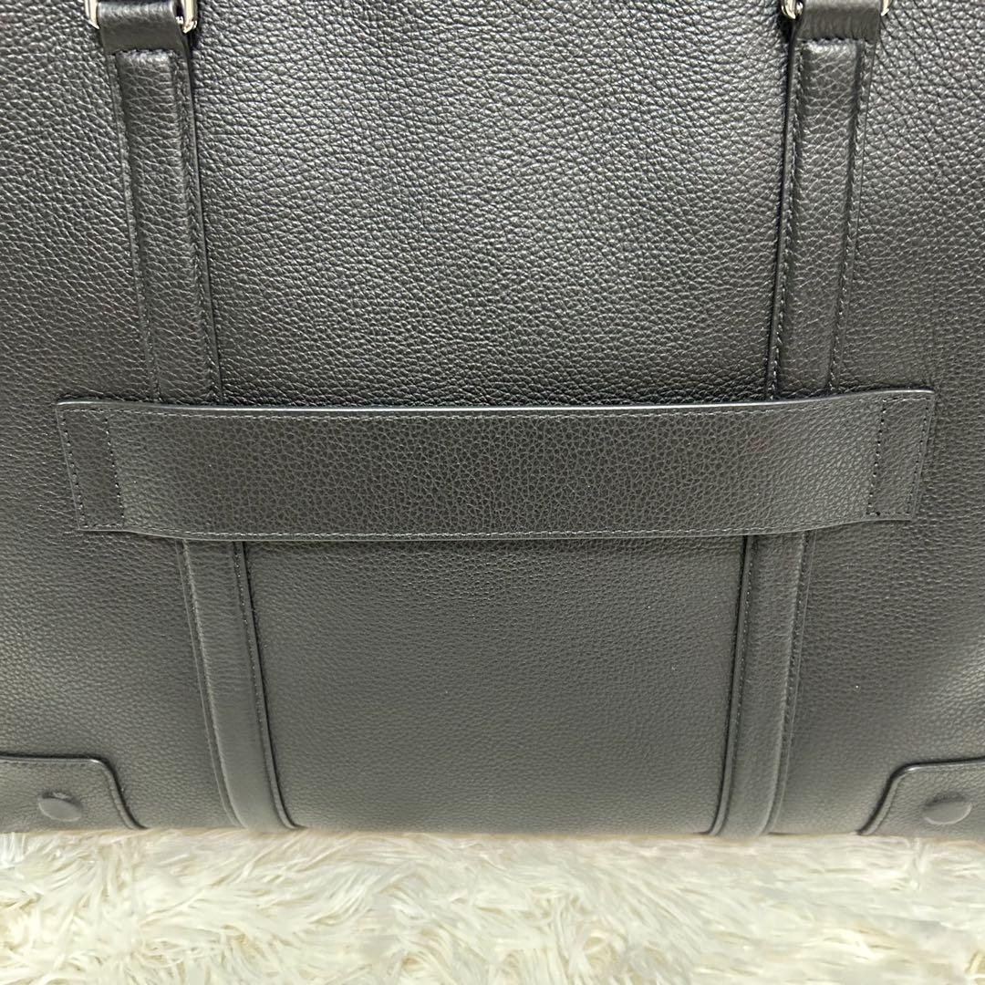 極美品　現行　FURLA フルラ　ビジネス　トートバッグ　レザー　革　ブラック