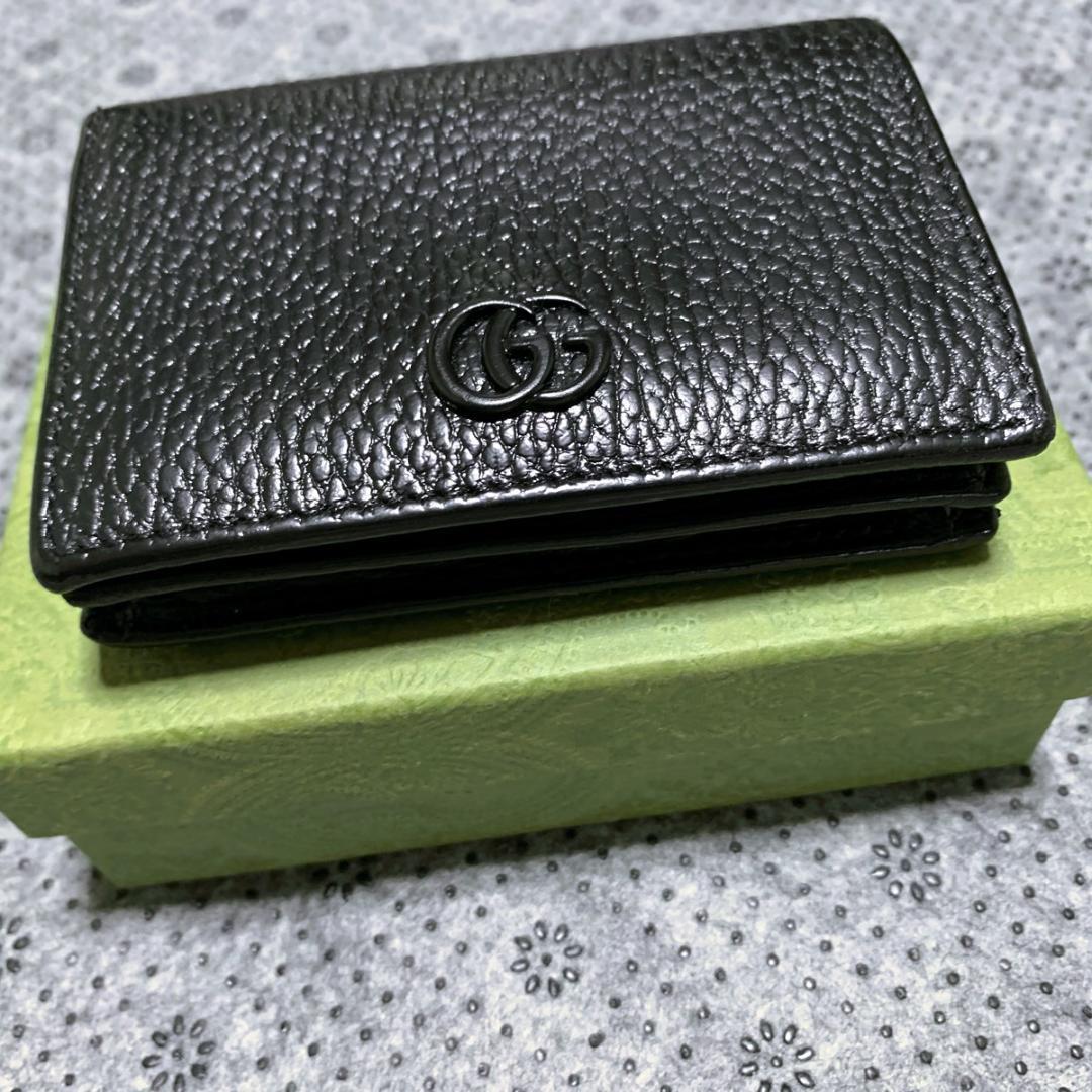 【美品】グッチ GGマーモント 二つ折り財布 モノクローム【限定品】【正規品】 【美品】グッチ GGマーモント 二つ折り財布 モノクローム【限定品】【正規品】