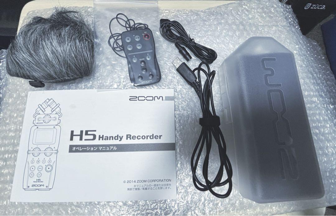 Zoom H5☆付属品多数☆利用回数少☆ベタつき有り 配信機器・PA