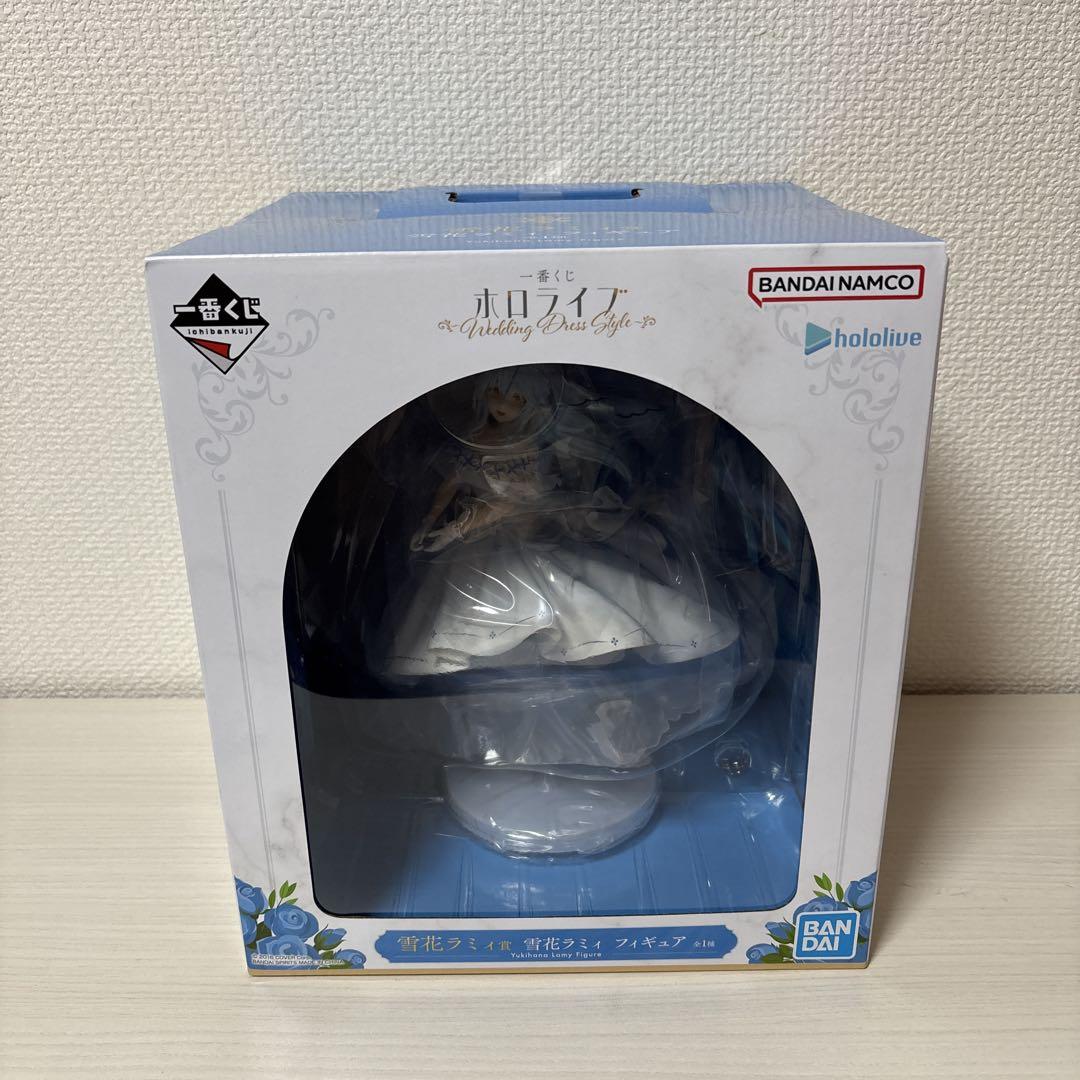 ホロライブ　一番くじ　雪花ラミィ フィギュア　缶バッジ　アクスタ　ラバー　5点 ホロライブ 一番くじ 雪花ラミィ フィギュア 缶バッジ アクスタ