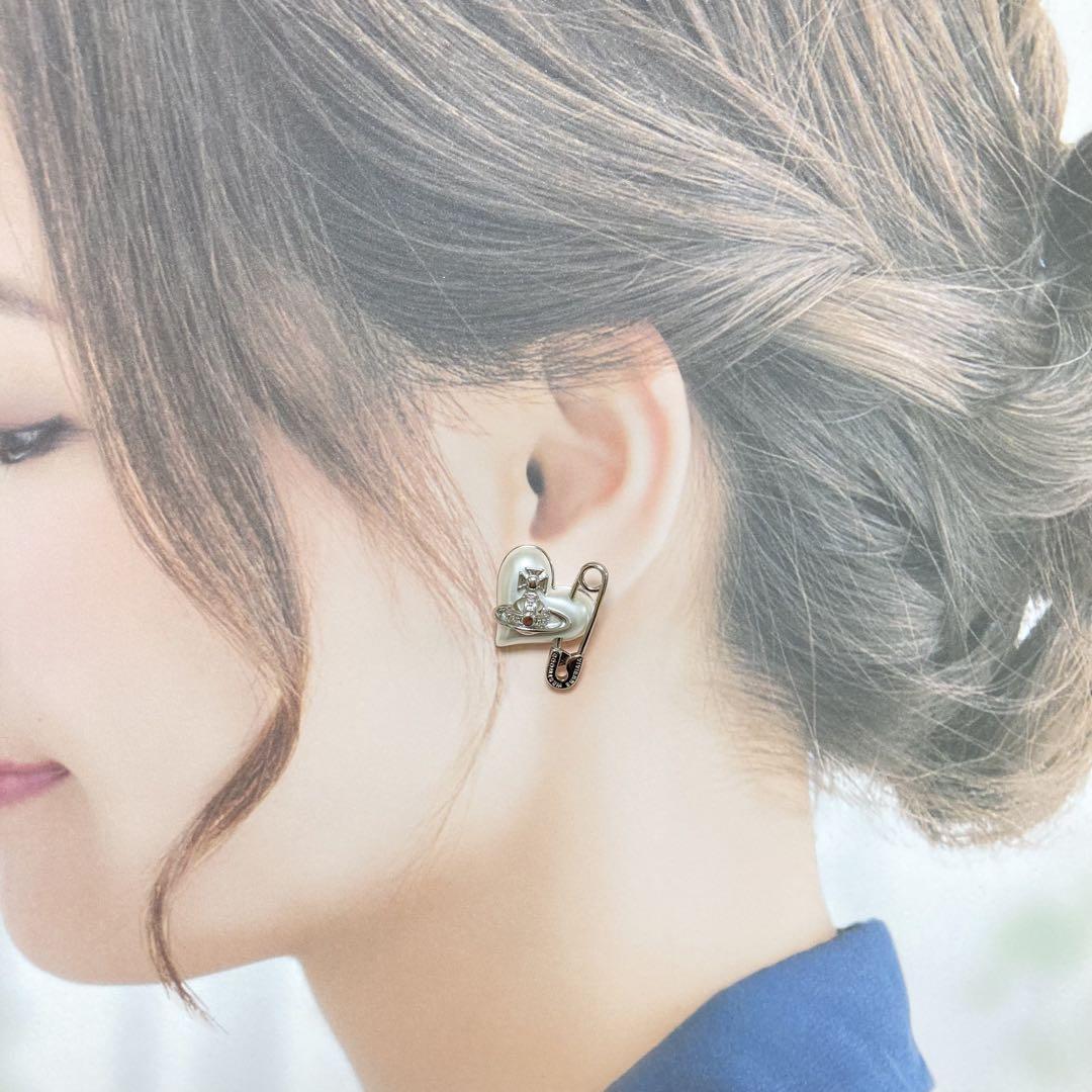 Vivienne Westwood ORIETTA ピアス　シルバー Authentic Vivienne Westwood ORIETTA Heart Orb Silver