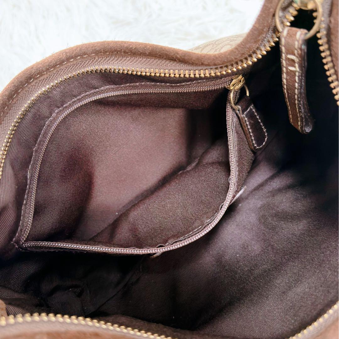 COACH シグネチャー ワンショルダー キャンバス レザー スエード