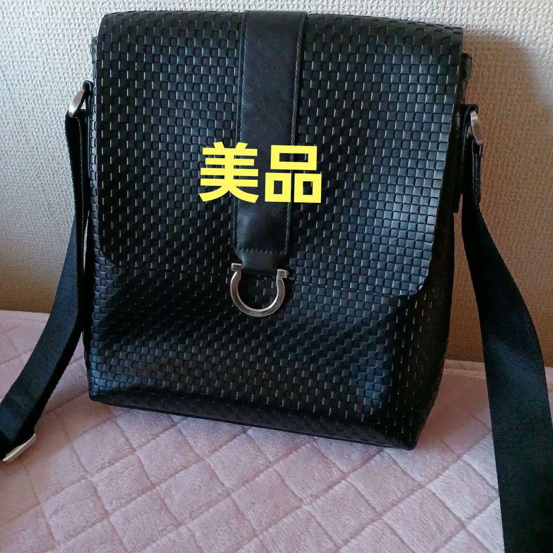 TIDINGレザーメッシュショルダーバッグ