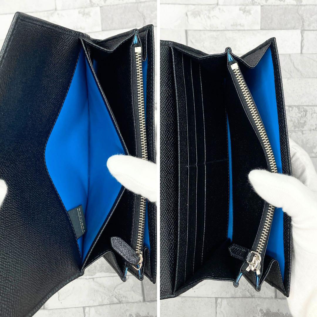 ブルガリ ロングウォレット 黒 ブランド 未使用級 長財布 ブラック 美品