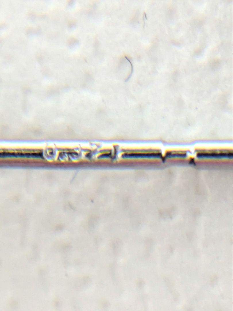 新品　PT900　天然ダイヤモンド　一粒ピアス
