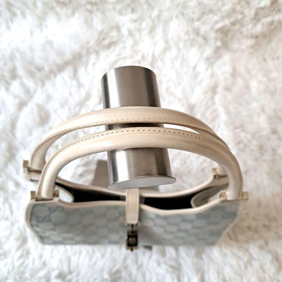 【美品】希少✨GUCCI ショルダーバッグ GG キャンバス ライトブルー