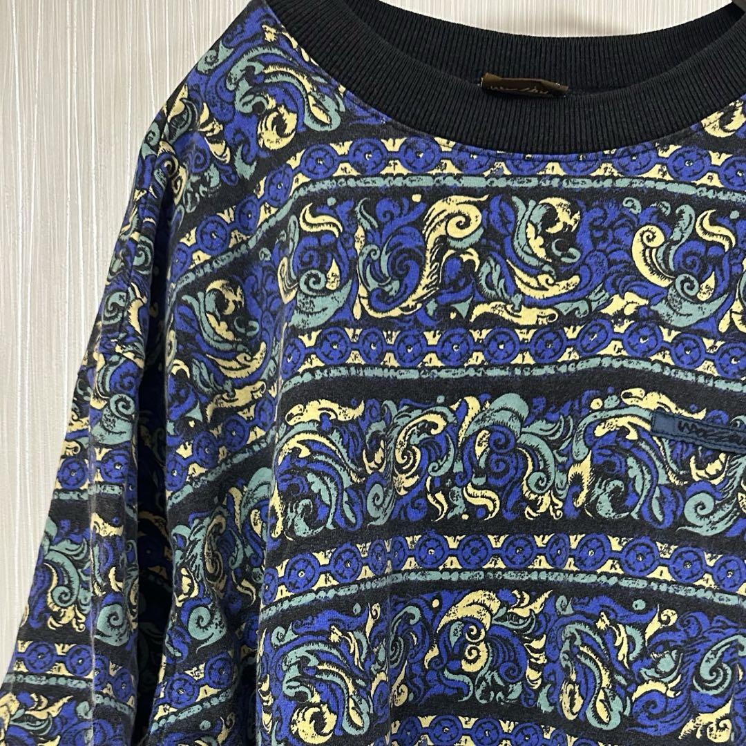 古着) ヴィンテージ総柄Tシャツ
