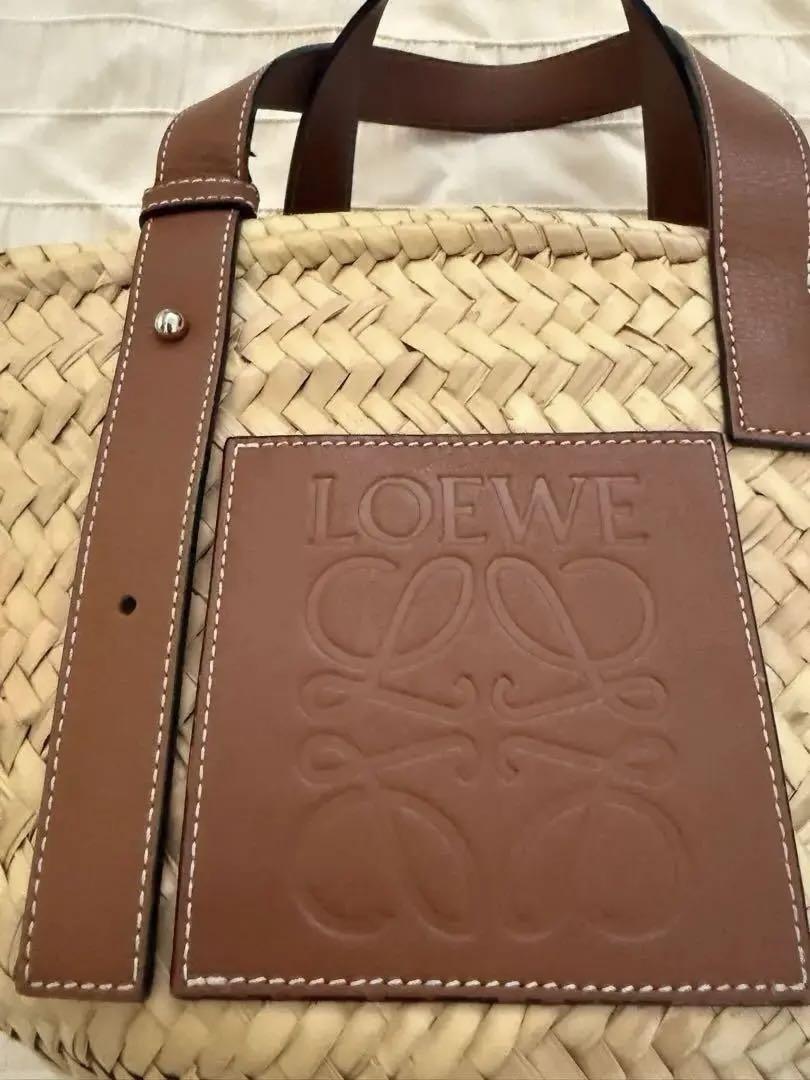 LOEWE ストロー かごバッグミディアム 保存袋付き