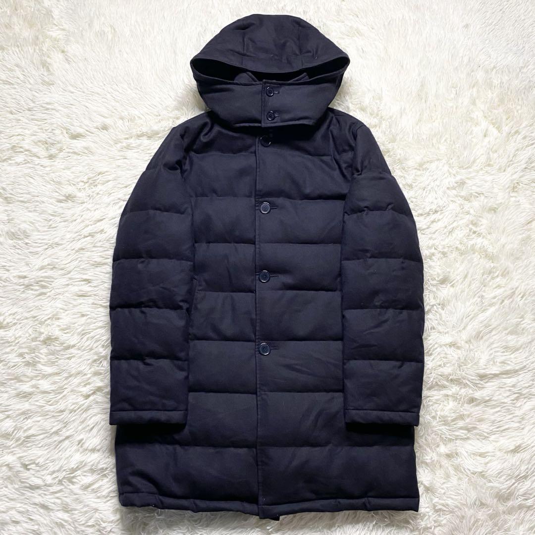 美品 マッキントッシュ ダウン アウター ロング ウール 42 現行 フード付