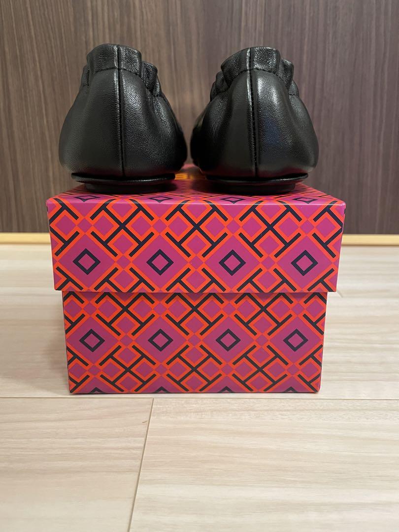 ミニー トラベル バレエ レザー（バレエシューズ）｜TORY BURCH