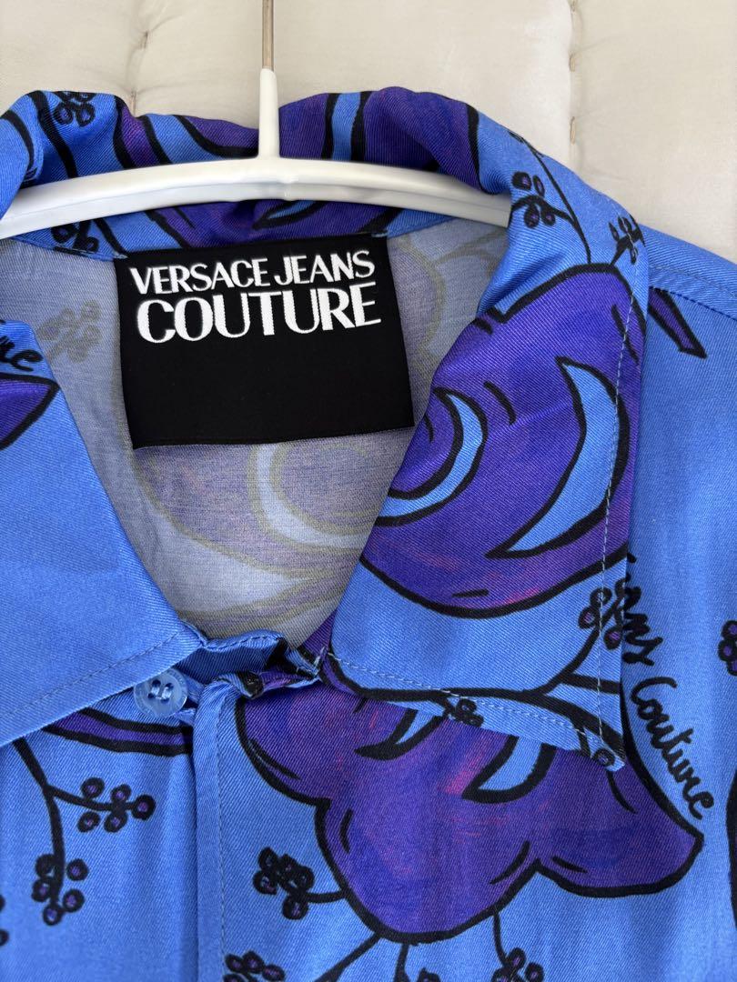 VERSACE JEANS COUTURE トゥィッグス シャツ ブルー 44 - メルカリ