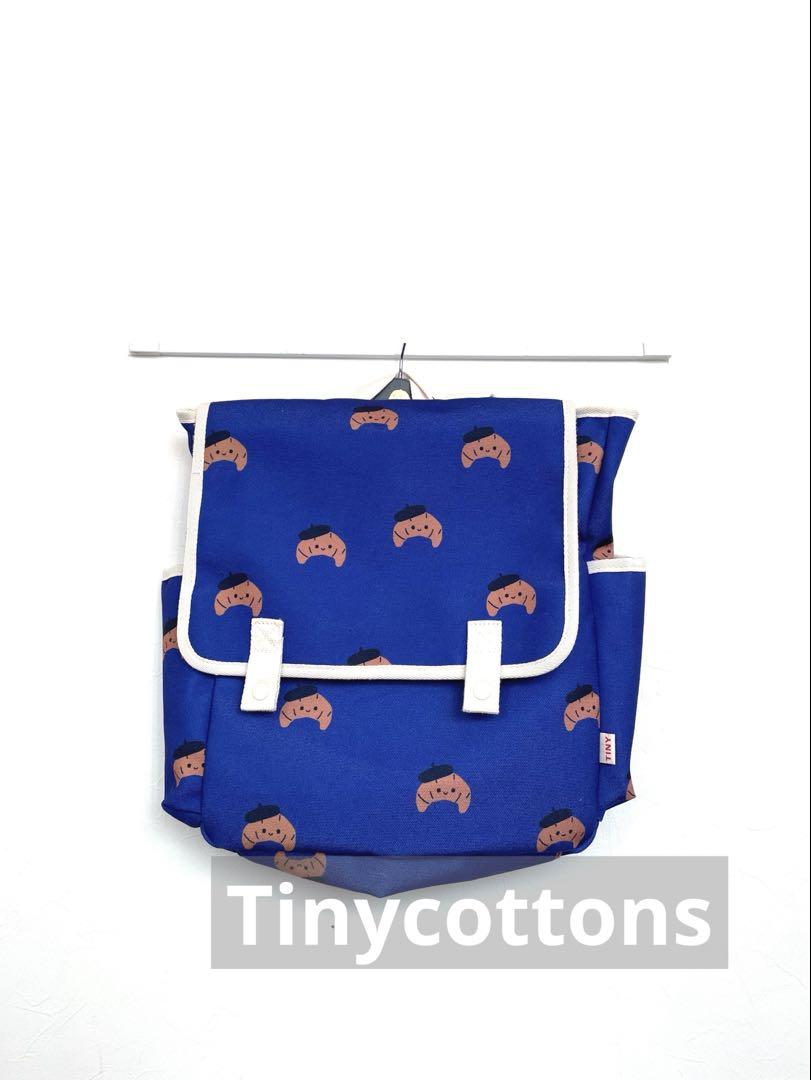 セール⚫︎Tinycottons⚫︎ブルーのクロワッサンのリュック