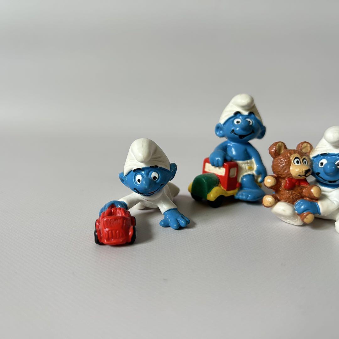 【レア】Babyシリーズ　ヴィンテージ SMURF スマーフ PVC セット
