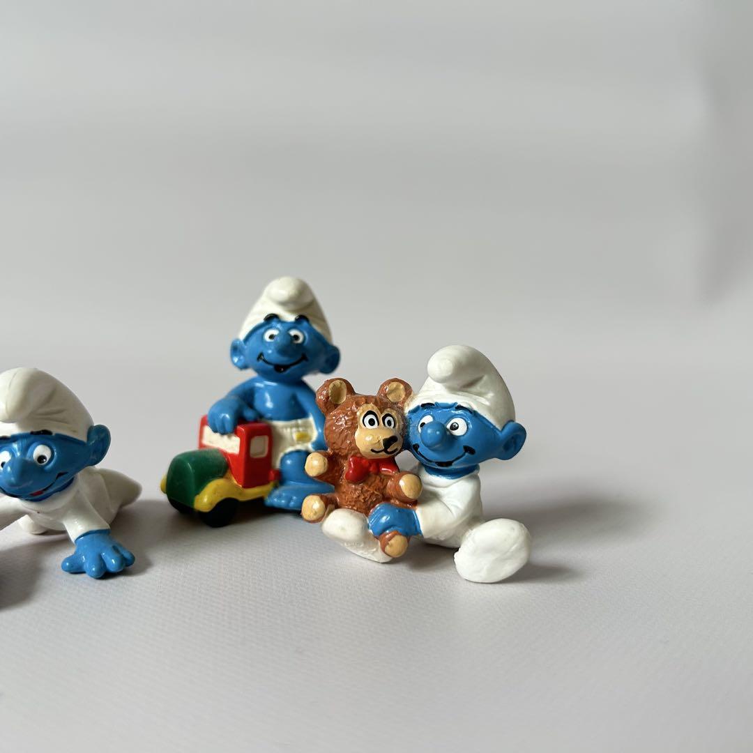【レア】Babyシリーズ　ヴィンテージ SMURF スマーフ PVC セット