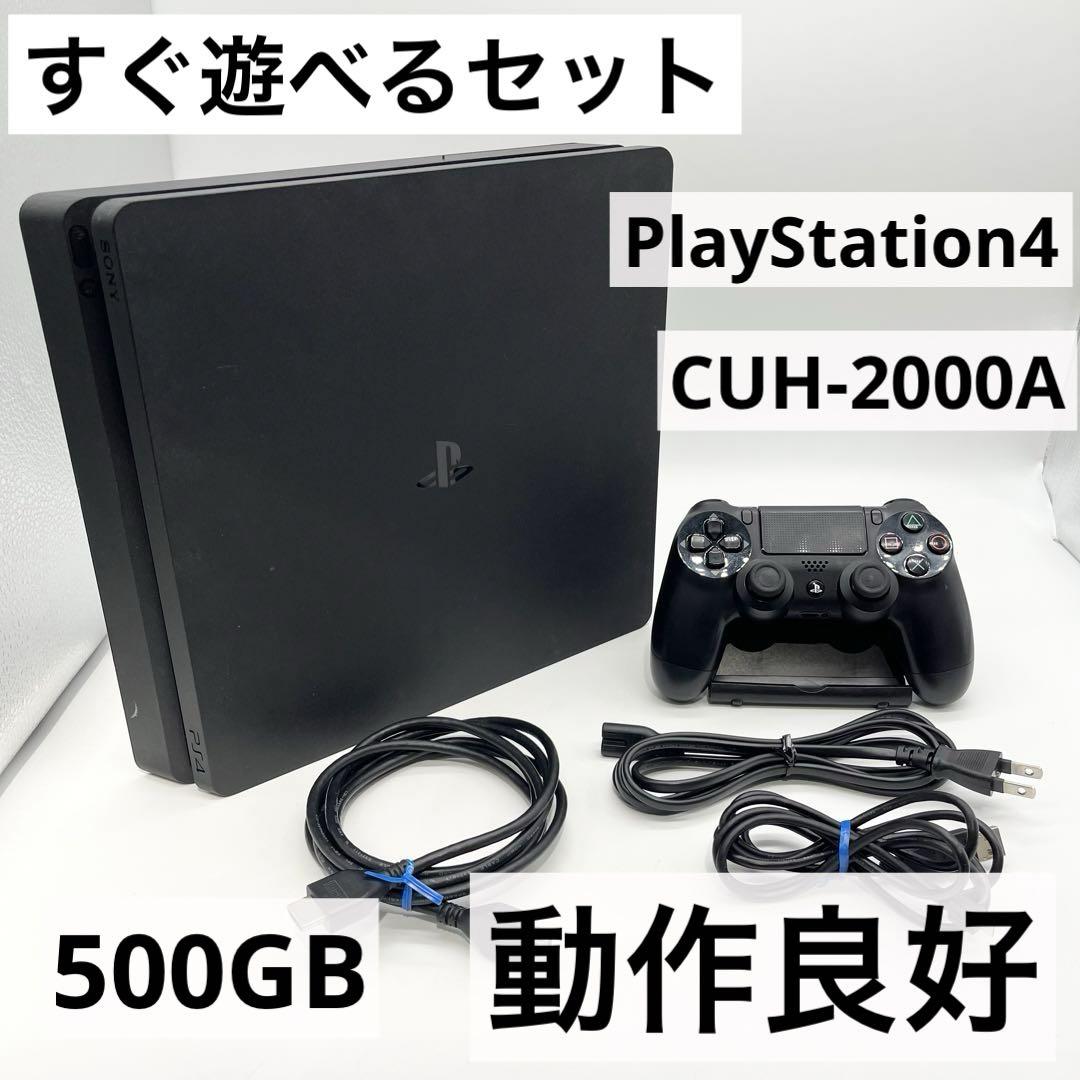 すぐ遊べるセット】PS4 CUH-2000A 本体 500GB 動作品
