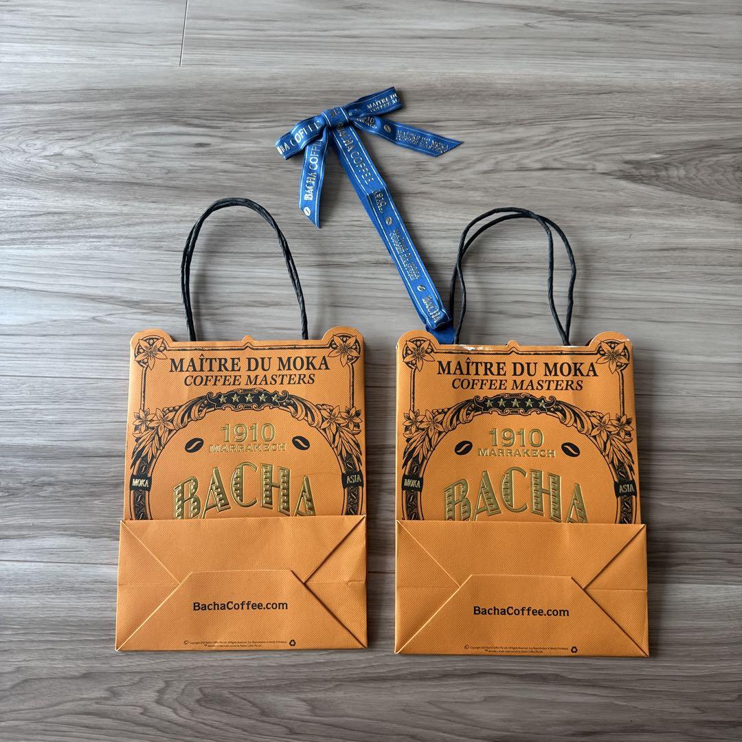 レア！日本未上陸】BACHA coffee バシャコーヒー紙袋 2枚