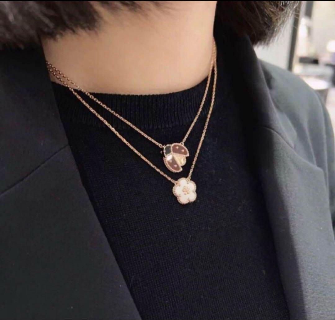 ✴️ハイグレード スプリング ローズゴールド ネックレス